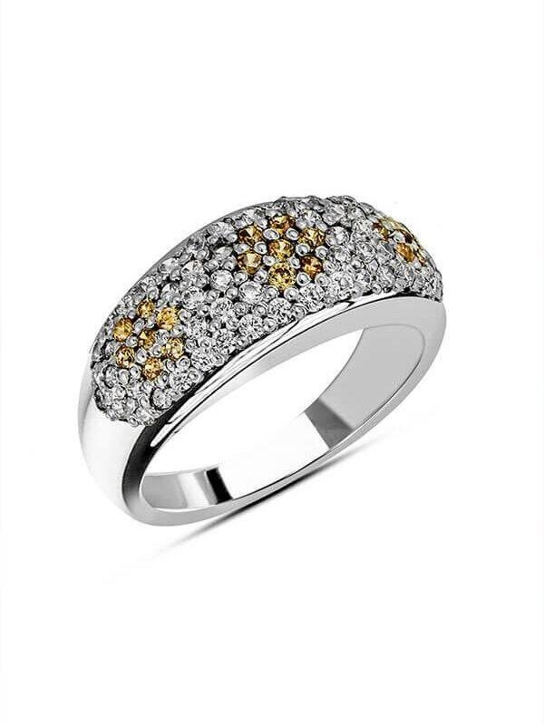 Shop Glistening Pavé Wedding Band 1.50mm zircons stone crafted in 925 silver with rhodium plating
