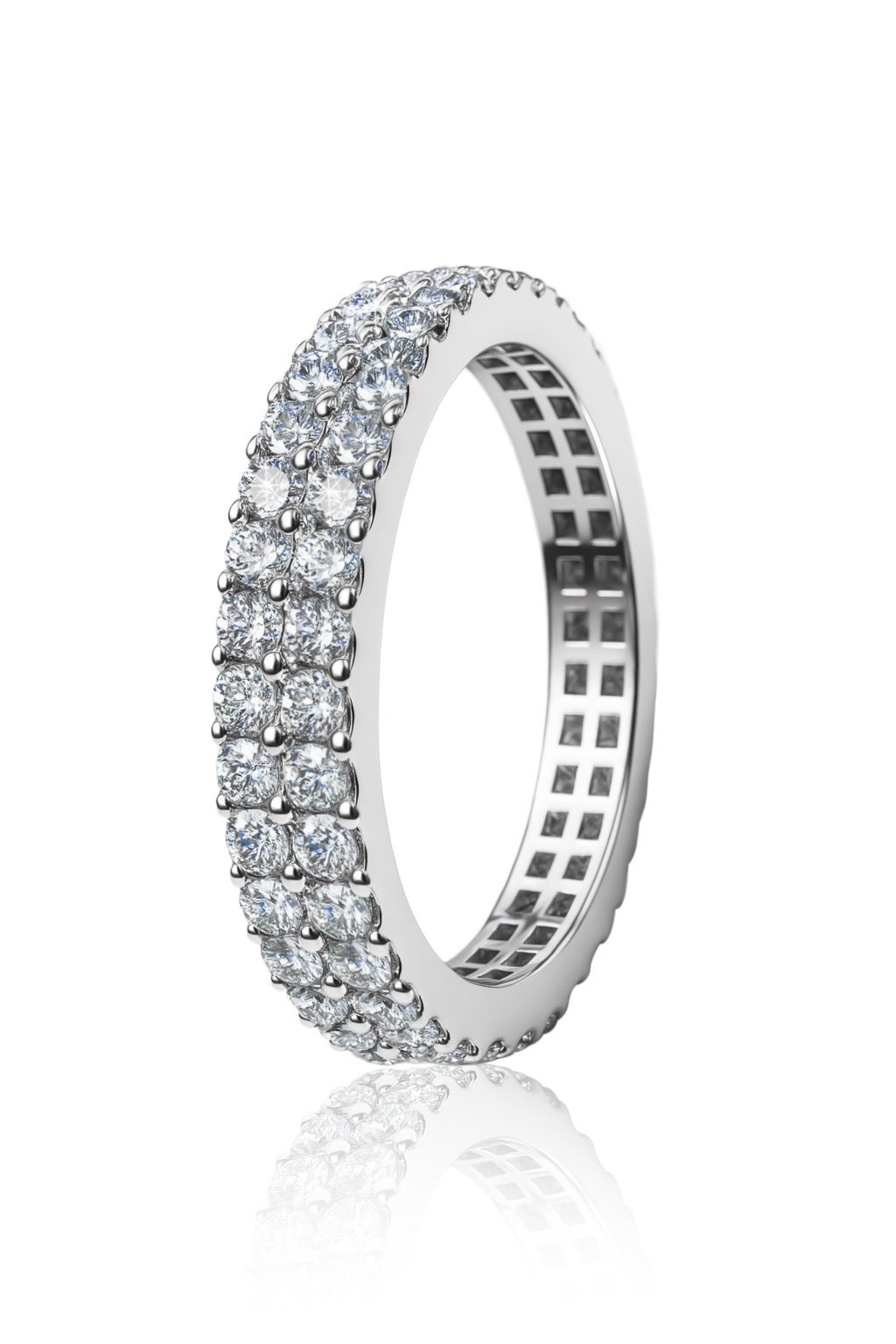 Double Row Eternity Band