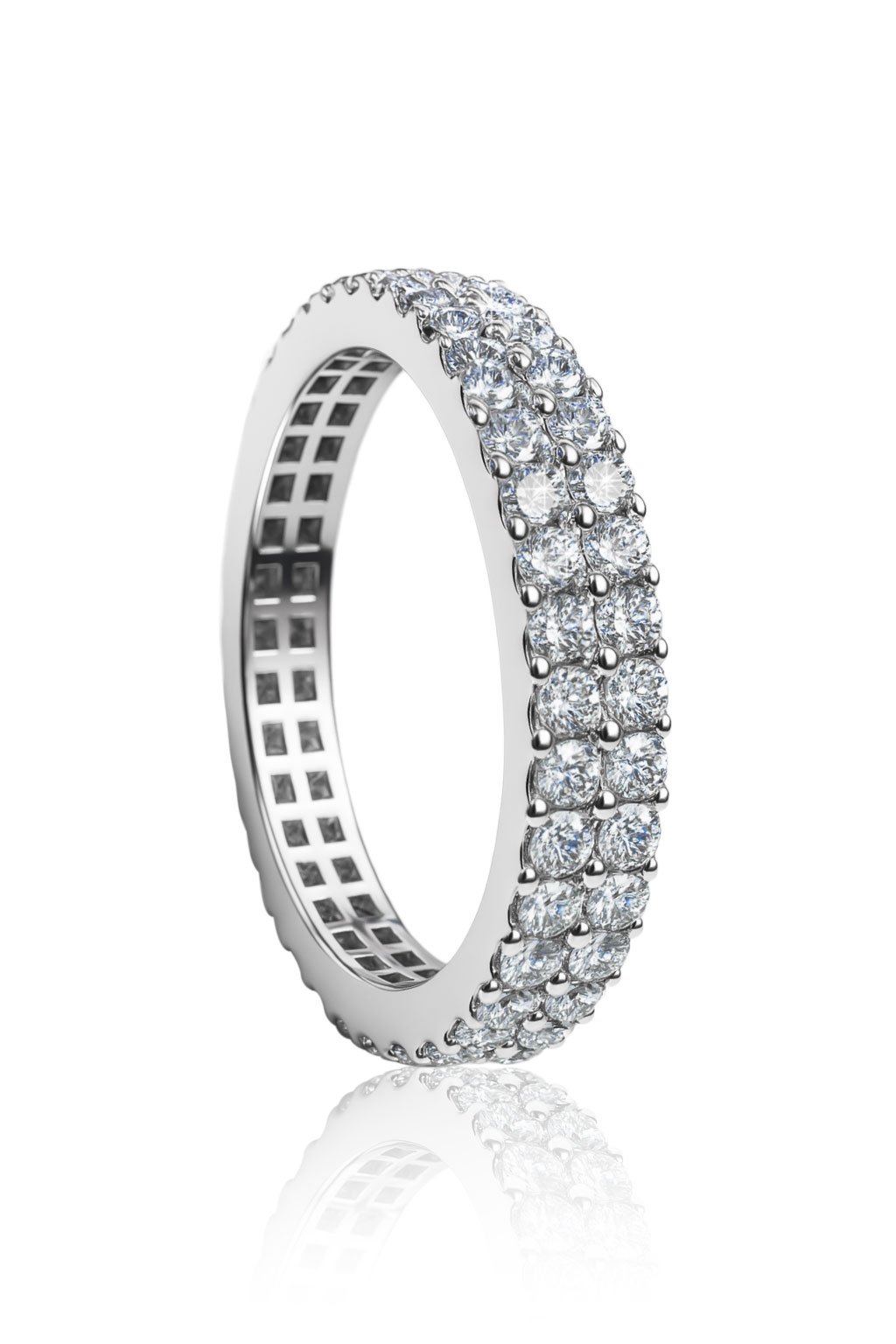 Double Row Eternity Band