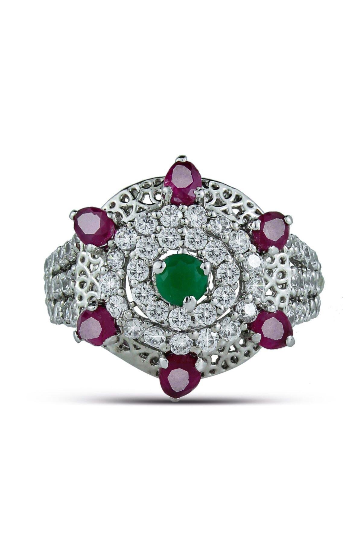 Elegant Gem Cluster Ring