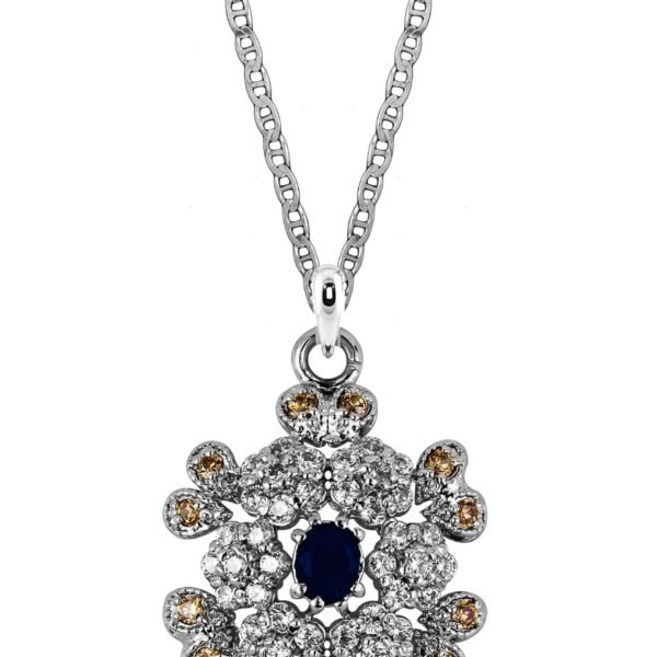 Golden Glow Bloom Necklace with cable chain