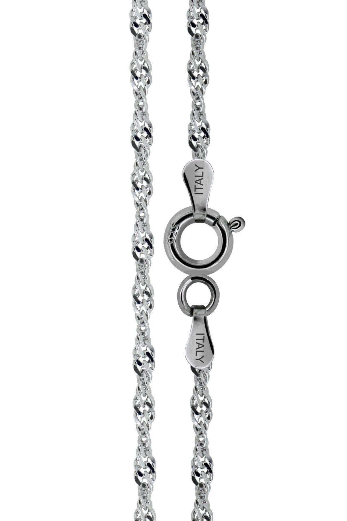 Celestial Blossom Halo Pendant with plain chain with rope chain and spring ring clasp locking mechanism