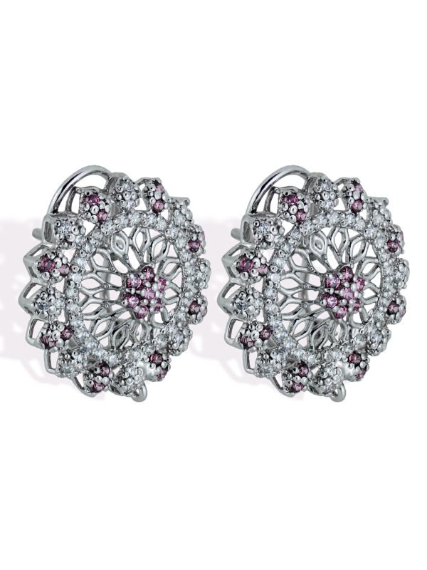 side pose of the Regal Blossom Floral Earring