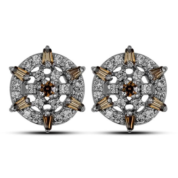 Tapered Radiance Earrings 2.4mm tapered stones & 1.75mm accent stones