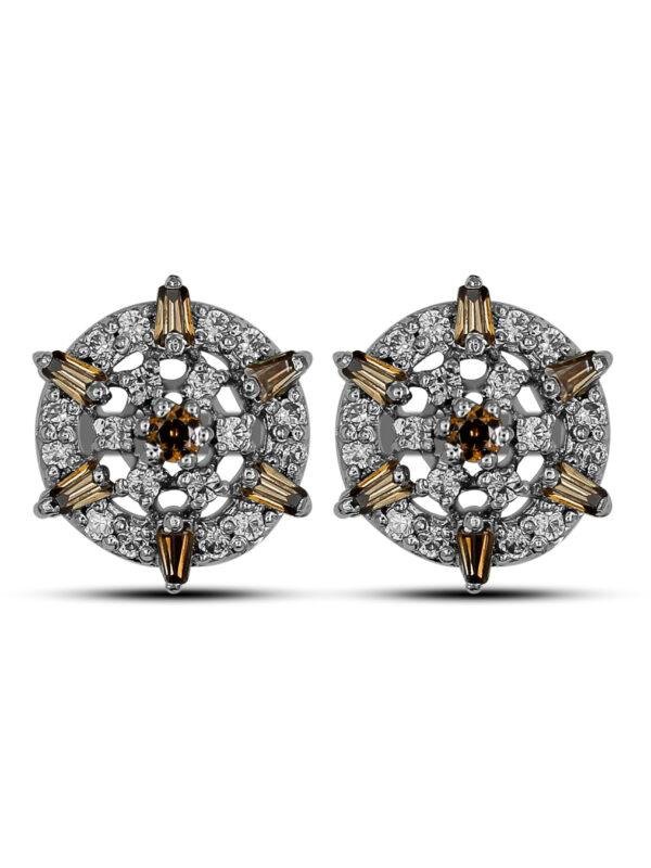 Tapered Radiance Earrings 2.4mm tapered stones & 1.75mm accent stones