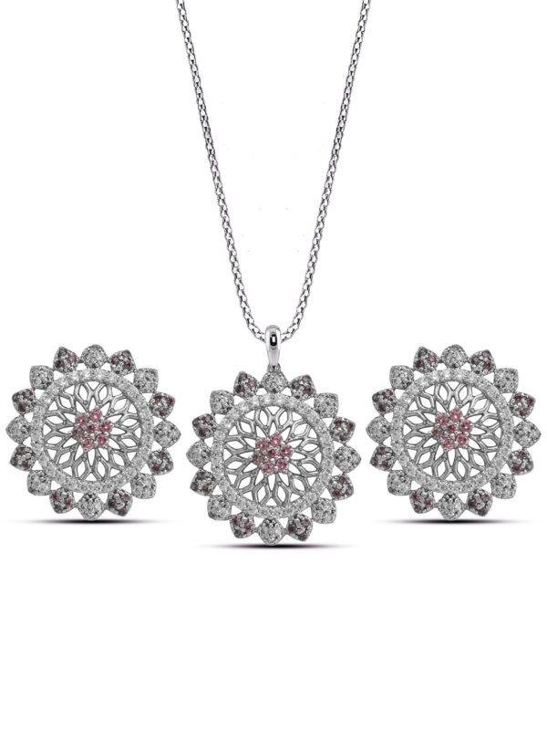 Dahlia Grace Pendant Set with chain