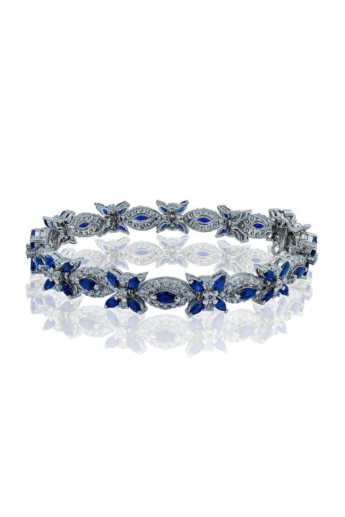 Blue Midnight Matrix Bracelet in a down position