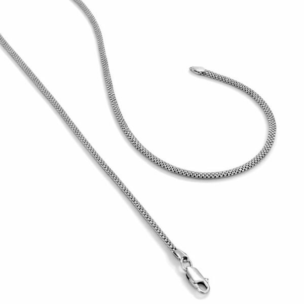 Venezia Square Box Chain – 925 Sterling Silver (Italy)