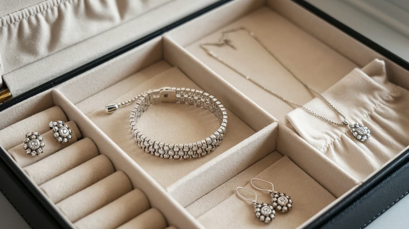 properly storage silver jewelry