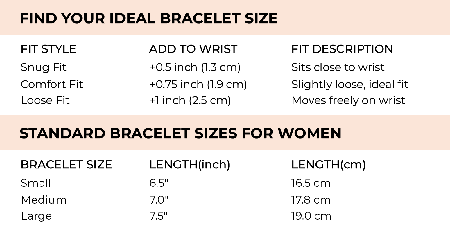 bracelet size content