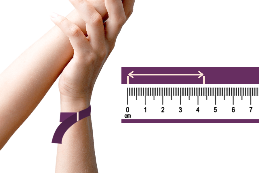 bracelet size with rular