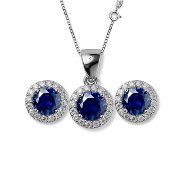 Ocean Luxe Pendant Set with square chain