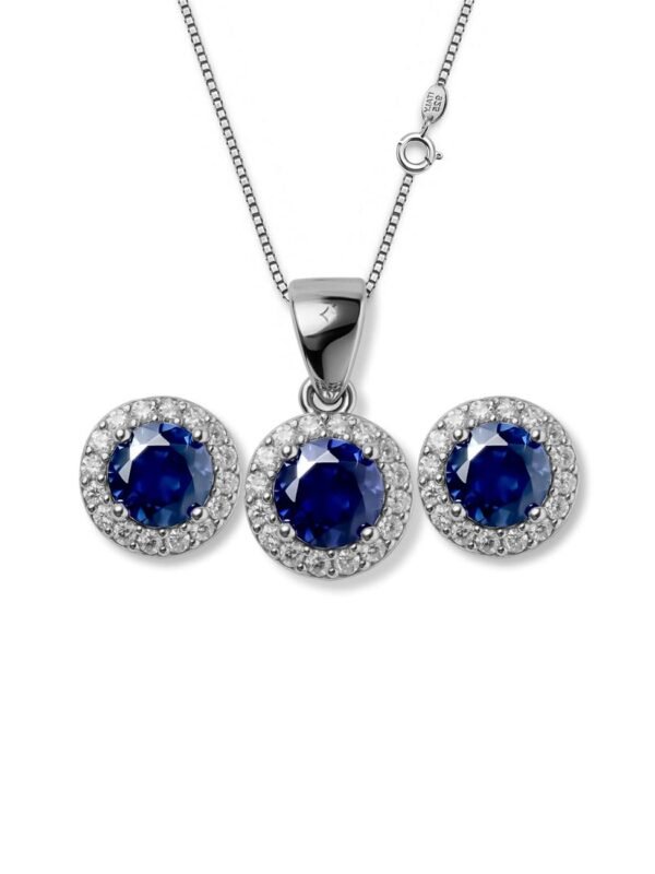 Ocean Luxe Pendant Set with square chain