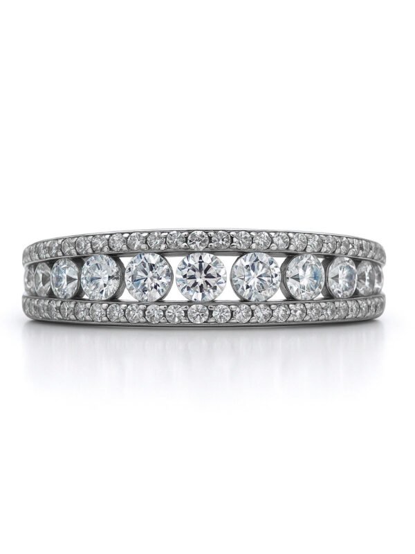 Double Row Diamond Band