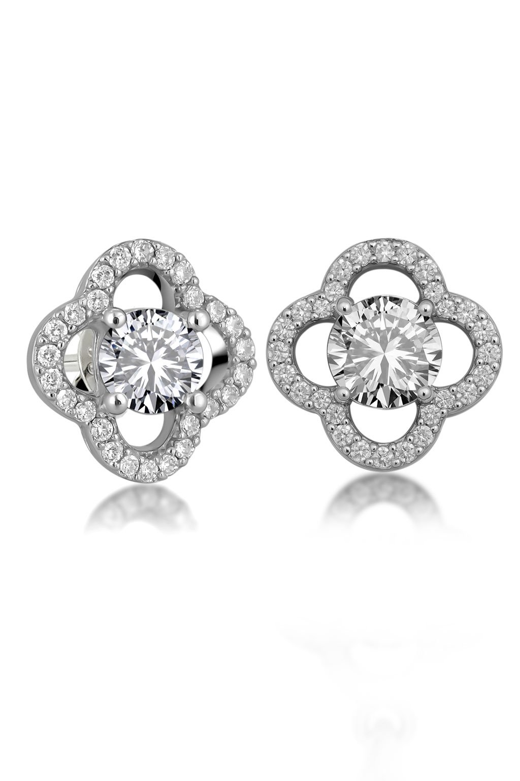 Clover Crystal Studs