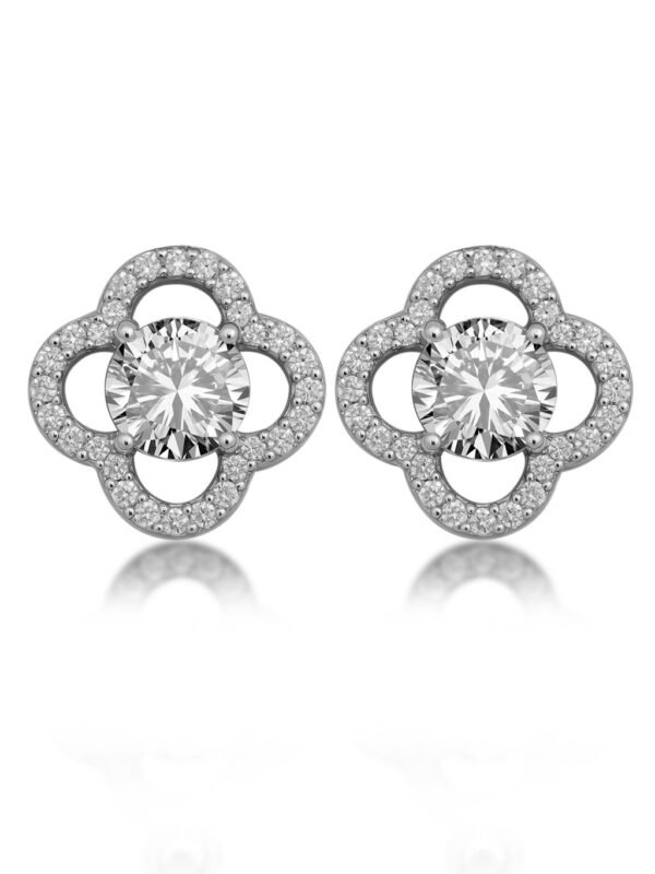 Clover Crystal Studs