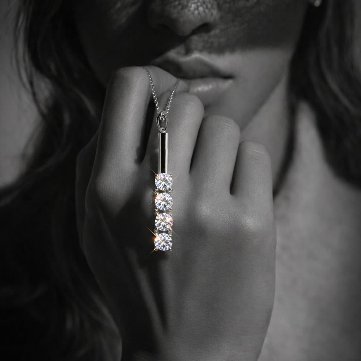 silver necklaces and chains