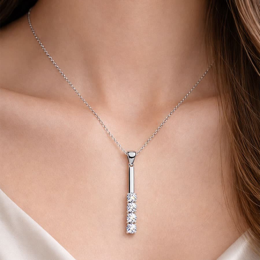 silver necklaces and chains