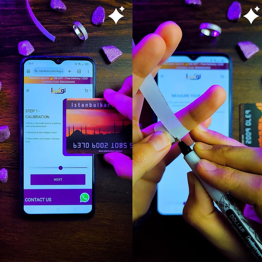 Noufera ring size calculator