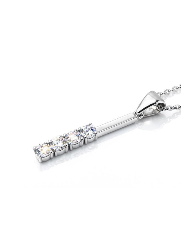 quad korean silver necklace