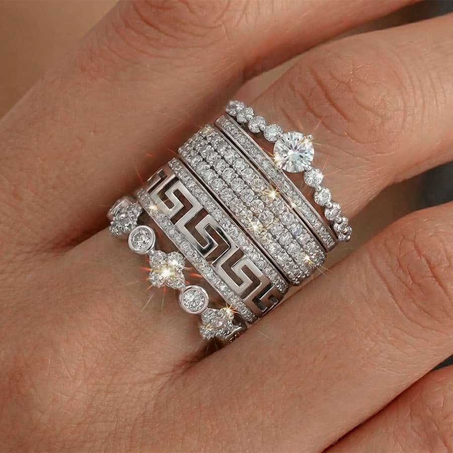 silver rings for women