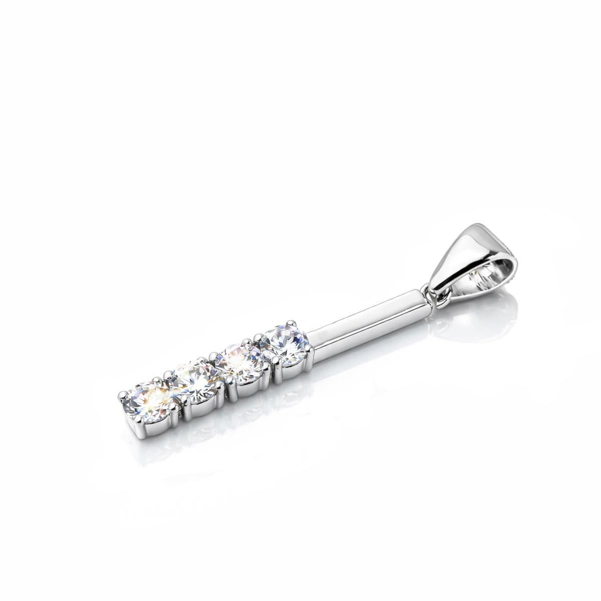 Quad Korean Silver Necklace without chain