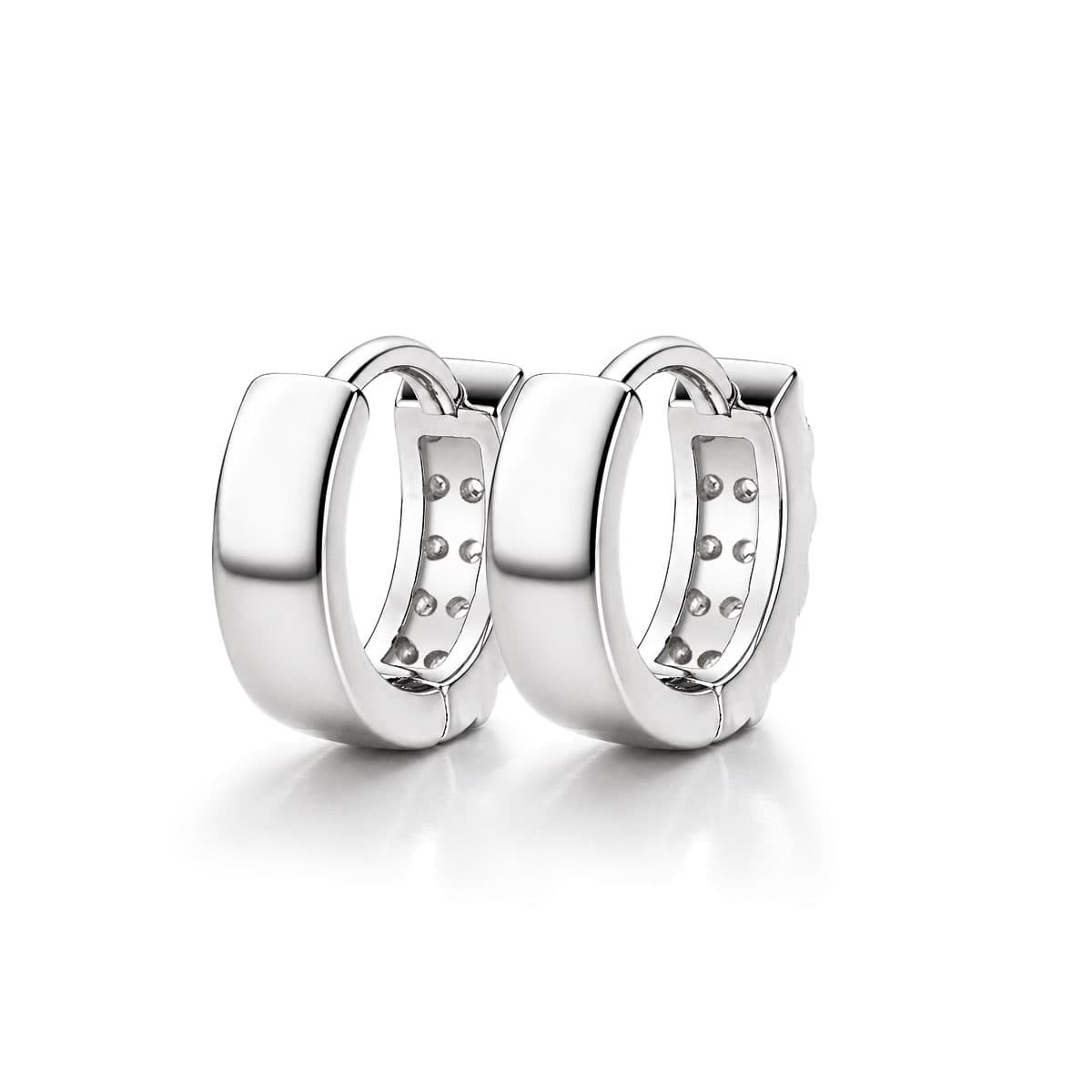 huggie hoop earrings back look