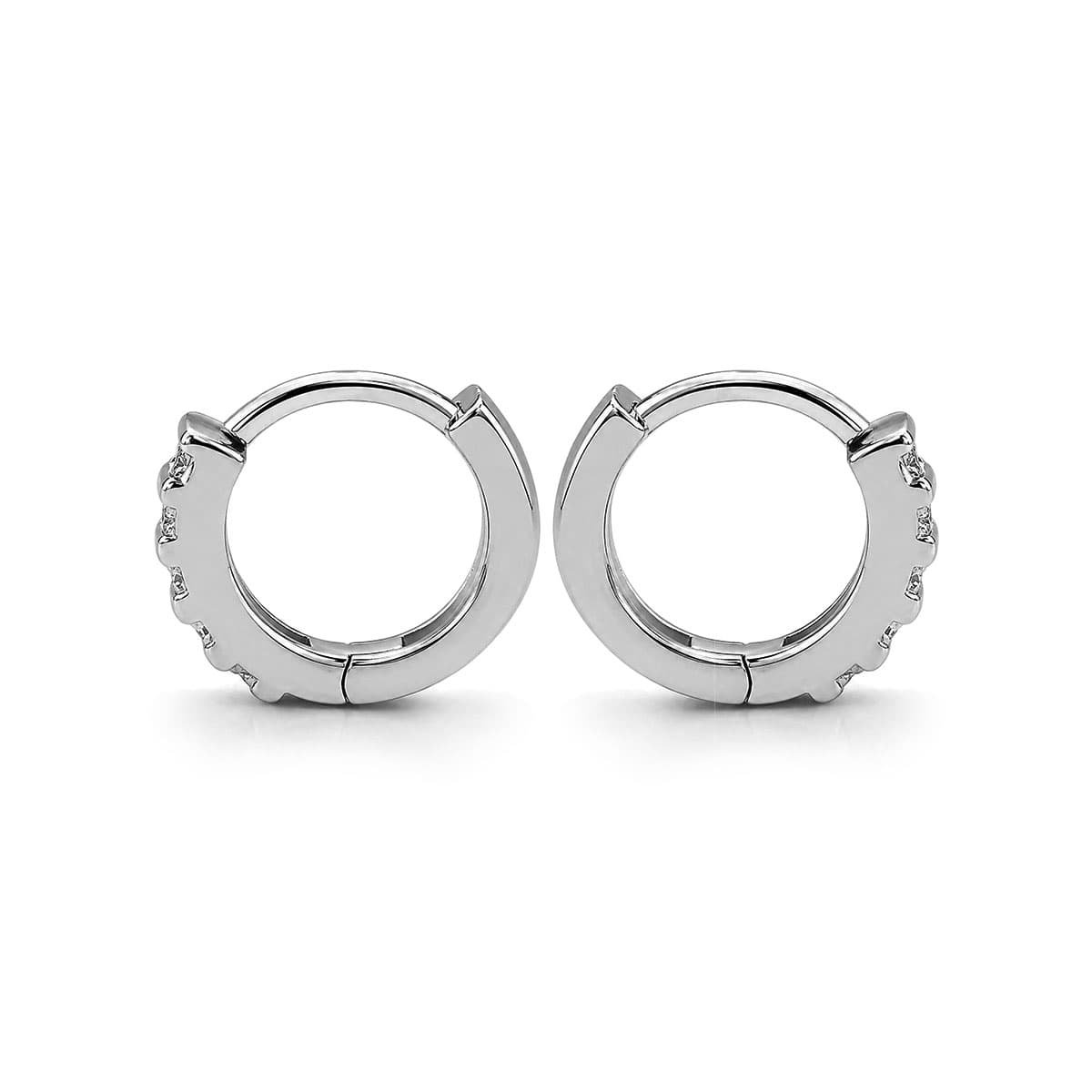 huggie hoop earrings side look