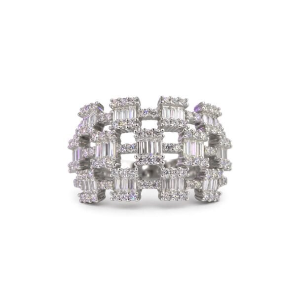 Celestia Baguette Statement Ring