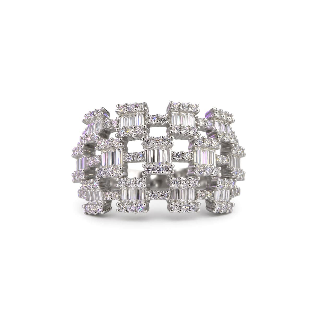 Celestia Baguette Statement Ring