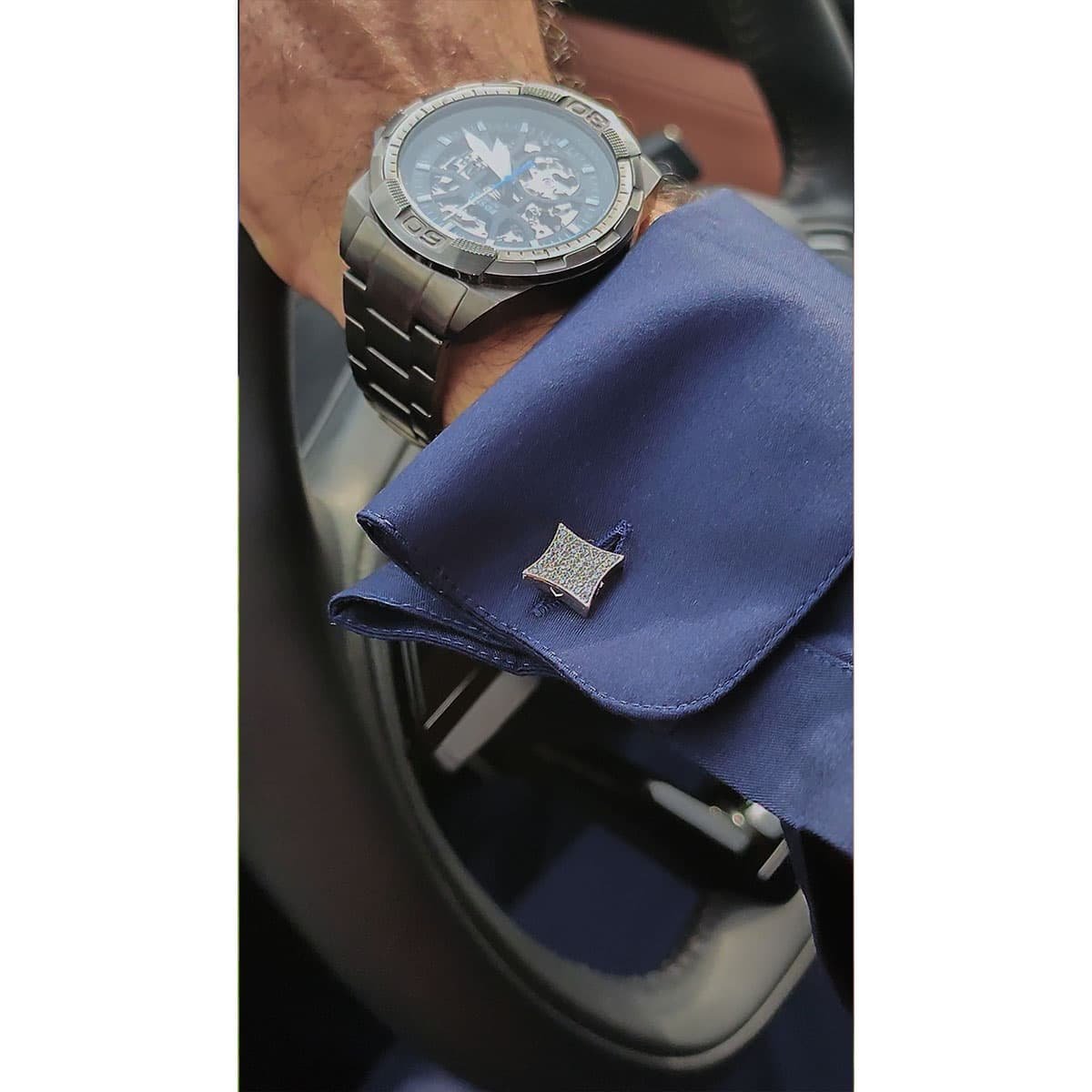 Signature 4-Sided Personalized Cufflinks